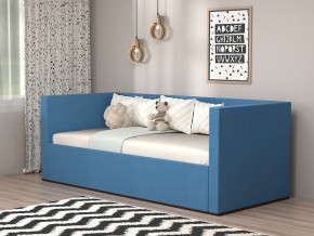 Кровать мягкая с подъёмным механизмом арт. 030 синий в Снежинске - snezhinsk.mebel74.com | фото 1