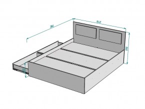 Кровать Ольга L40 ширина 1600 в Снежинске - snezhinsk.mebel74.com | фото 3