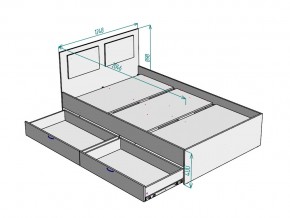 Кровать Ольга L46 ширина 1200 в Снежинске - snezhinsk.mebel74.com | фото 3