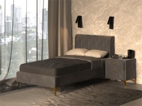 Кровать Рошаль 900 серый в Снежинске - snezhinsk.mebel74.com | фото 2