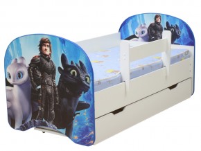 Кровать с фотопечатью с 1 ящиком Драконы 700*1400 в Снежинске - snezhinsk.mebel74.com | фото 1