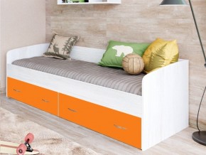 Кровать с выкатными ящиками Винтерберг, оранжевый в Снежинске - snezhinsk.mebel74.com | фото