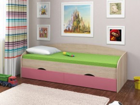 Кровать Соня 2 сонома-розовый в Снежинске - snezhinsk.mebel74.com | фото