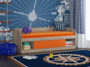 Кровать Соня 4 сонома-оранжевый в Снежинске - snezhinsk.mebel74.com | фото