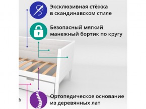 Кровать-тахта мягкая Svogen с бортиком бежевый в Снежинске - snezhinsk.mebel74.com | фото 2