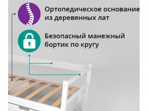 Кровать-тахта Svogen с бортиком натура без покрытия в Снежинске - snezhinsk.mebel74.com | фото 2