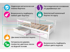 Кровать-тахта Svogen с ящиками и бортиком дерево в Снежинске - snezhinsk.mebel74.com | фото 4