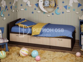 Кровать Юниор-5 ЛДСП Венге в Снежинске - snezhinsk.mebel74.com | фото 1
