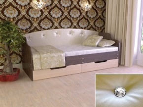 Кровать Юниор Тип 2 Венге/дуб молочный 800х1600 в Снежинске - snezhinsk.mebel74.com | фото 1
