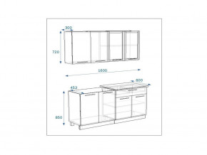 Кухонный гарнитур 5 Грецкий орех 1600 в Снежинске - snezhinsk.mebel74.com | фото 2