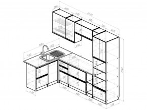 Кухонный гарнитур Адажио мега прайм 1500х2700 мм в Снежинске - snezhinsk.mebel74.com | фото 6