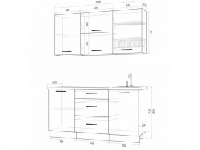 Кухонный гарнитур Флоренс Грин 1600 в Снежинске - snezhinsk.mebel74.com | фото 4