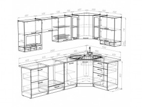 Кухонный гарнитур Кира гранд оптима 2600х1500 мм в Снежинске - snezhinsk.mebel74.com | фото 5