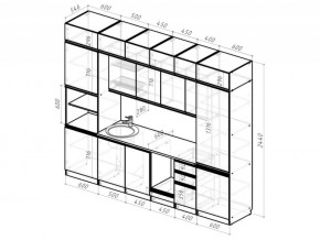 Кухонный гарнитур Лоретта люкс 3000 мм в Снежинске - snezhinsk.mebel74.com | фото 6