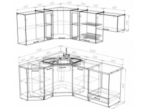 Кухонный гарнитур Лира мега оптима 2000х1500 мм в Снежинске - snezhinsk.mebel74.com | фото 4