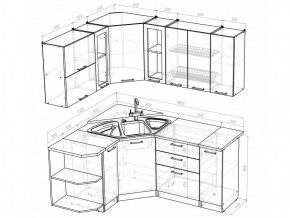 Кухонный гарнитур Полина оптима 1500х1800 мм в Снежинске - snezhinsk.mebel74.com | фото 6