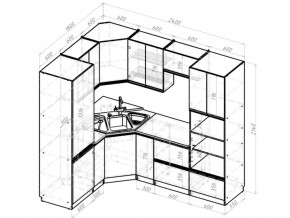 Кухонный гарнитур Симфония оптима 1800х2400 мм в Снежинске - snezhinsk.mebel74.com | фото 6