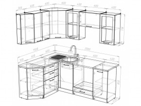 Кухонный гарнитур Симона мега прайм 2000х1500 мм в Снежинске - snezhinsk.mebel74.com | фото 5