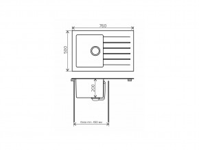 Мойка комбинированная Tolero twist TTS-760 Темно-бежевый 823 в Снежинске - snezhinsk.mebel74.com | фото 2