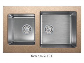 Мойка комбинированная Tolero twist TTS-840 Бежевый 101 в Снежинске - snezhinsk.mebel74.com | фото 1