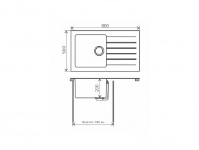 Мойка комбинированная Tolero twist TTS-860 Бежевый 101 в Снежинске - snezhinsk.mebel74.com | фото 2