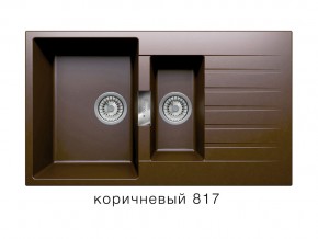 Мойка кварцевая Tolero Loft TL-860 Коричневый 817 в Снежинске - snezhinsk.mebel74.com | фото 1