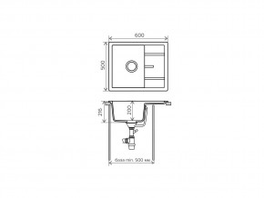 Мойка кварцевая Tolero R-107 Сафари 102 в Снежинске - snezhinsk.mebel74.com | фото 2