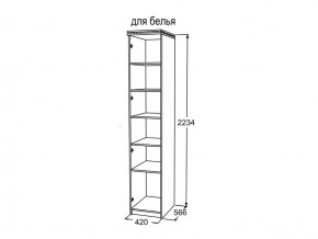 Шкаф 1-но створчатый для белья Ольга 13 в Снежинске - snezhinsk.mebel74.com | фото 3