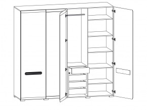 Шкаф 205-SZF2D2L/21/22 Ацтека белый в Снежинске - snezhinsk.mebel74.com | фото 2