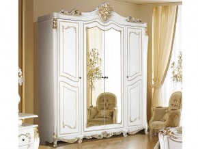 Шкаф 4-х дверный с зеркалами Джоконда слоновая кость в Снежинске - snezhinsk.mebel74.com | фото 1