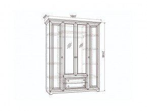 Шкаф 4-створчатый Белла в Снежинске - snezhinsk.mebel74.com | фото 2