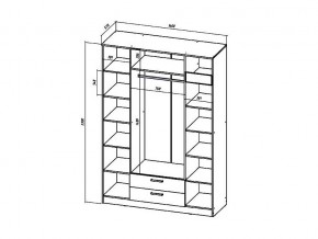 Шкаф четырехстворчатый Коста-Рика в Снежинске - snezhinsk.mebel74.com | фото 3