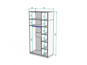 Шкаф Malta light H289 с антресолью HA3 Белый в Снежинске - snezhinsk.mebel74.com | фото 2