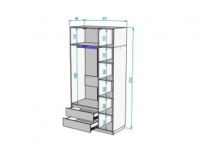 Шкаф Malta light H298 с антресолью HA3 Белый в Снежинске - snezhinsk.mebel74.com | фото 2