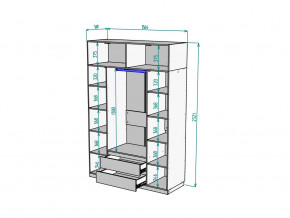 Шкаф Malta light H302 с антресолью HA4 Белый в Снежинске - snezhinsk.mebel74.com | фото 2