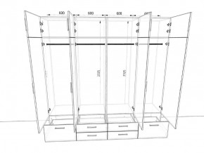 Шкаф распашной 2400К Жемчуг в Снежинске - snezhinsk.mebel74.com | фото 2