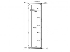 Шкаф угловой B136-SZFN1D Мальта сибирская лиственница в Снежинске - snezhinsk.mebel74.com | фото 2