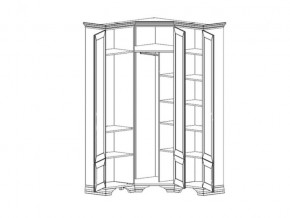 Шкаф угловой S320-SZFN5D Кентаки Белый в Снежинске - snezhinsk.mebel74.com | фото 2