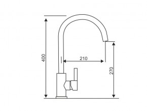 Смеситель Logic LM2102 Stainless Steel в Снежинске - snezhinsk.mebel74.com | фото 2