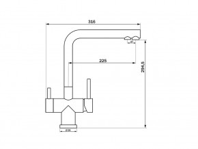 Смеситель Sprint Logic LM2192 Stainless Steel в Снежинске - snezhinsk.mebel74.com | фото 2