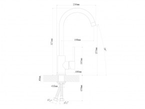 Смесители Florentina Альфа Нержавеющая сталь в Снежинске - snezhinsk.mebel74.com | фото 2