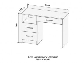 Стол макияжный Софи СМС1100.2 в Снежинске - snezhinsk.mebel74.com | фото 2