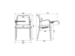 Стул Amigo Silver T/W/TA в Снежинске - snezhinsk.mebel74.com | фото 2