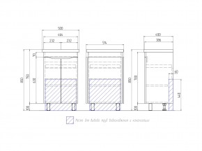 Тумба Grani 500-2-0 Фостер в Снежинске - snezhinsk.mebel74.com | фото 4