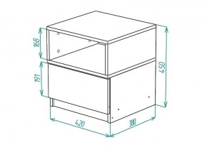 Тумба прикроватная Грация в Снежинске - snezhinsk.mebel74.com | фото 2