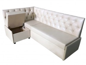 Угловой диван Призма со стяжками белый со спальным местом в Снежинске - snezhinsk.mebel74.com | фото 2