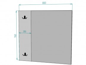 Зеркало Лофт Z10 ширина 800 в Снежинске - snezhinsk.mebel74.com | фото 2